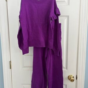 Gap kids purple sweater set